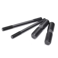 High Strength Carbon Steel Fasteners-Double-Headed Screw Zinc Finish Double Thread Bolt Black Oxide Surface Treatment Left/Right