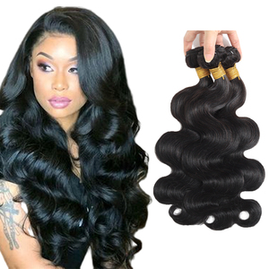 Paquetes de armadura de pelo ondulado brasileño, extensión de cabello Remy alineada con cutícula, proveedor de Aliexpress China, Colección 'Apple Girl' - Product Image 1