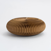 Tabouret pliable en papier kraft imperméable, forme nid d'abeille, rond, pour salon, siège supplémentaire