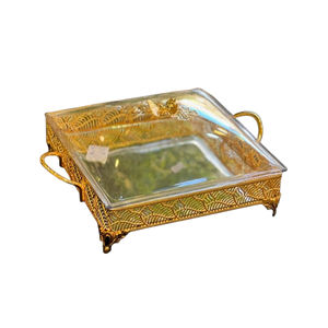 Vajilla árabe dorada, cuenco <span class=keywords><strong>de</strong></span> hierro fundido <span class=keywords><strong>de</strong></span> Nochevieja, cesta <span class=keywords><strong>de</strong></span> frutas para fiesta personalizada - Product Image 2