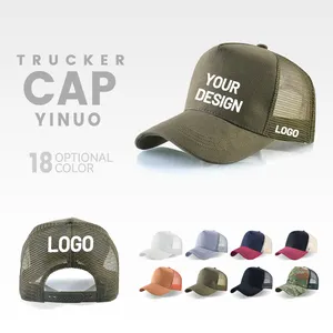 Oem 사용자 정의 디자인 자신 만의 로고 트럭 운전사 야구 모자 면 5 패널 메쉬 3d 자수 트럭 모자