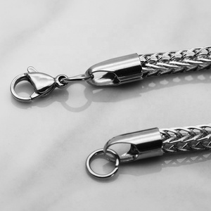 قلادة رجالي من الفولاذ المقاوم للصدأ ، قلادة معدنية ثقيلة ، مطلية بالذهب ، قلادة عظمية للرجال بالجملة - Product Image 4