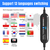 Aplikasi Seluler + Penganalisis Baterai Bluetooth BK200 untuk Baterai Asam Timbal dan Lithium 10-2000CCA 6V 12V 24V