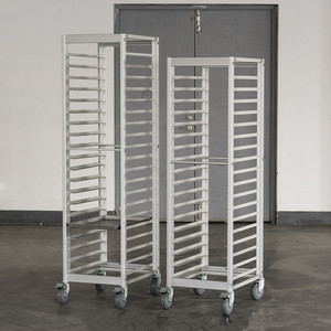 Étagère de cuisson réglable en aluminium, 400x600 feuilles, chariot de boulangerie fermé, plateau de rangement, 9/15/18 niveaux - Product Image 2