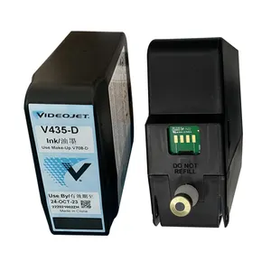 Videojet original linha 1000 cij impressão eletrônica, preto massagem tinta V435-D 750ml cartucho codificação componentes eletrônicos