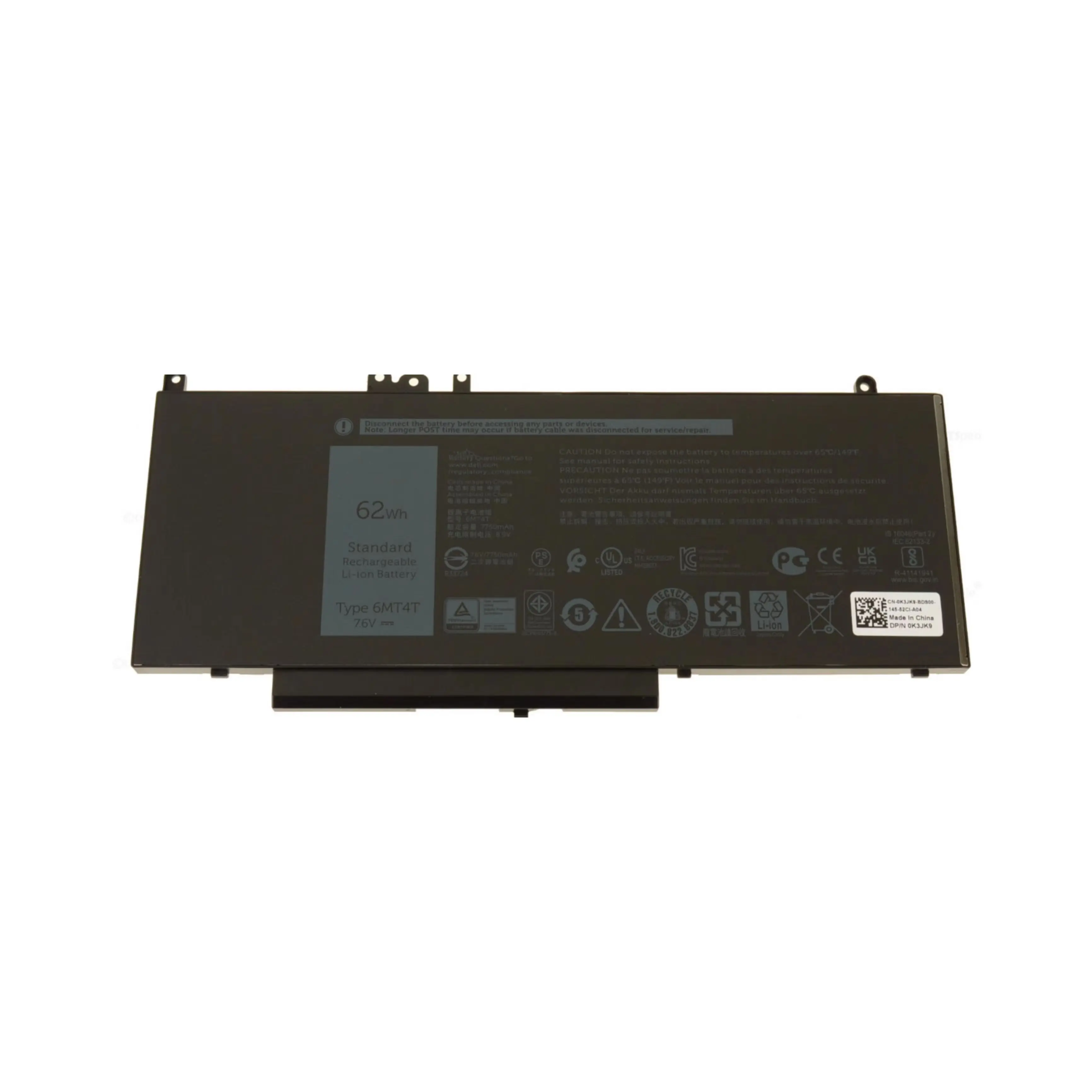 Ersatz-Laptop-Batterie zelle für Dell Latitude E5270 E5470 E5570 Laptops 7.6V 62Wh 6 MT4T