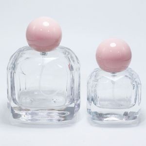 Best Price Empty pink Crimp Perfume <b>Oil</b> <b>Bottle</b> 30ml 50ml 100ml Round with Packing Box Screen Printing Refillable Eco-friendly - Product Image 6
