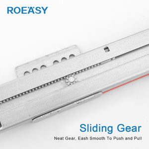 ROEASY Kit de glissière de tiroir à cavité à profil moyen, à <span class=keywords><strong>tige</strong></span> ronde amortie, à profil haut, sous le tiroir - Product Image 5