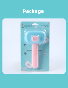 Reusable Self-Cleaning Slicker Pet Grooming Brush One Release <b>Button</b> Pet Hair Cleaner Brush for Shedding - Product Image 6