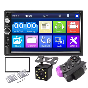 Lecteur MP5 2DIN pour tableau de bord de voiture avec Bluetooth/radio FM/connexion USB et carte SD, adapté aux modèles de voitures 7010B - Product Image 1