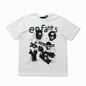 ERD Melancholy Camiseta de Manga Corta Unisex de Algodón Puro, Estilo <span class=keywords><strong>Retro</strong></span> Americano de Segunda Generación, Holgada, con Letras, para Parejas - Product Image 5