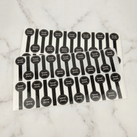 Etiquetas de Regalo de Vinilo Impresas con Logotipo Personalizado, Adhesivos de Sellado Largos, Impresión de Adhesivos Resistentes al Agua para Cajas de Pastel y Alimentos
