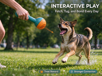 Jouet interactif pour chien avec distributeur de friandises, bâton à mâcher en caoutchouc durable et imperméable pour l'enrichissement des animaux de compagnie