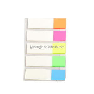 Lower MOQ colorful custom design transparent plastic sticky notes film index post self-adhesive it sticky notes