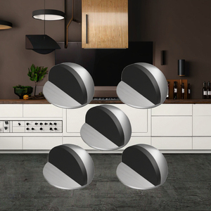 Butée de porte magnétique puissante autocollante en caoutchouc pour sols durs, sans perçage, pour cuisine - Product Image 2