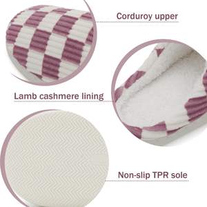 Pantuflas Unisex Cálidas y Acogedoras YL-1521 - Pantuflas de Interior/Exterior con Espuma Viscoelástica y Forro de Piel Sintética (ODM/OEM) - Product Image 3