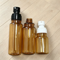 Botol Semprot Wajah PET Berkualitas Tinggi 60 80 120 150ml dengan Pompa Tekan Bentuk Silinder Kosmetik