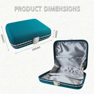 Portable EVA Luxury Cosmetic Storage Box Stylish Large Capacity Lightweight Travel Organizer Durable Makeup Storage Gift Box - Product Image 5