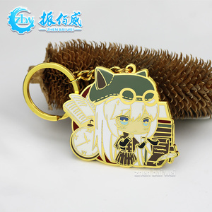 Portachiavi in Metallo Smaltato 3D Personalizzabile di Alta Qualità con Design Creativo <span class=keywords><strong>Anime</strong></span>, Prodotto in Cina - Product Image 4