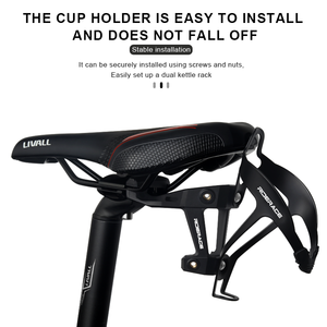 RIDERACE-Portabotellas para bicicleta, extensor de jaula, bicicleta de sillín de aleación de aluminio, soporte doble para botellas, adaptador portabotellas para ciclismo - Product Image 4