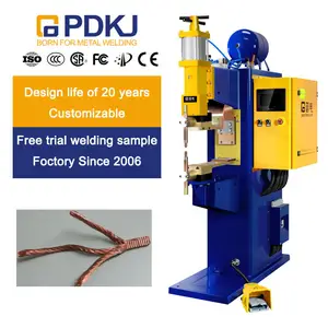 PDKJ Vertical spot welder for copper braided wire Medium frequency DC inverter Easy to operate Patent certified Trusted Quality