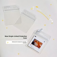 Kantong Foto Transparan 2x6 / 2x4 Pelindung untuk 4 Potongan Foto Strip Photobooth, Kantong PVC Gantungan Kunci Promosi & Bisnis