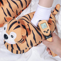 Pantoufles d'hiver personnalisées antidérapantes et respirantes en peluche motif tigre mignon, légères avec semelle intermédiaire en plastique, pour couple, motif animal