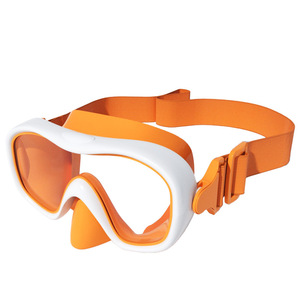 Masque de plongée encadré en verre trempé de 4,0 mm avec sangle réglable pour sports nautiques et snorkeling, ajustement universel - Product Image 1
