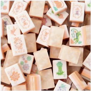 Juego de Mahjong Acrílico de Lujo Moderno con Fichas de Color Perla, Ecológico y Duradero, Estilo Americano, Ideal para Regalos - Product Image 2