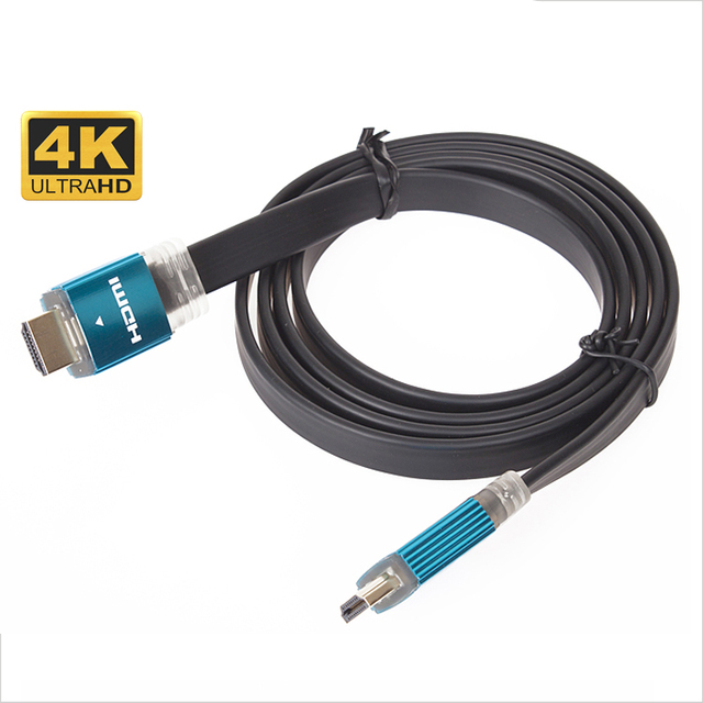 High Speed Flat HDMI-HDMI Cable 4K 18Gbps 3D HD HDMI Cord With Ethernet