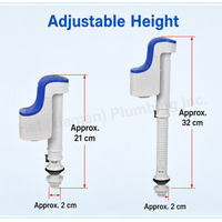 Robinet de remplissage de toilettes à entrée inférieure avec flotteur réglable, vanne universelle pour réservoir WC haute pression, raccords HJ105