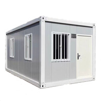 Maison conteneur modulaire de luxe de 40 pieds en panneaux sandwich, maisonnette préfabriquée détachable pour hôtels, villas, camping - Durable, moderne et élégante