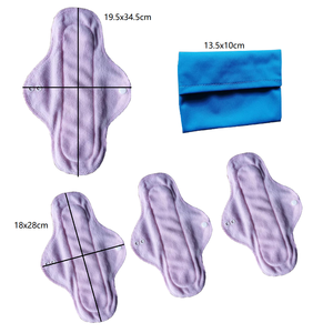 Protège le matelas Coussinets réutilisables Recyclables Physiologiques Coussinets menstruels réutilisables Coton biologique Coussinets réutilisables naturels pour femmes - Product Image 2