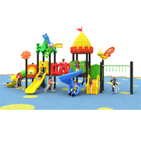 Aire de jeux extérieure pour maternelle, équipement de terrain de jeu extérieur, grande aire de jeux extérieure en plastique