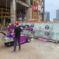 4700mm hauteur de levage fenêtre de vitrage extérieur robot d'installation de lève-vitre sous vide pour tôle