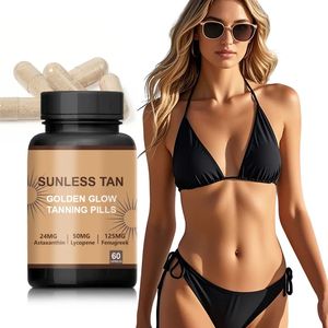Pillole Abbronzanti Senza Sole di Alta Qualità con Astaxantina, Licopene e Fieno Greco, Capsule <span class=keywords><strong>per</strong></span> la Cura della Pelle <span class=keywords><strong>per</strong></span> Adulti - Product Image 1