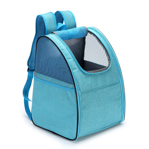 Mochila transportadora de mascotas de malla transpirable extensible para cachorros de perros y gatos pequeños - Product Image 4