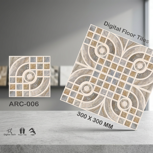 Carreaux de sol en céramique 300x300mm, gaufrés, émaillés, antidérapants, abordables, pour revêtements de sol intérieurs modernes - Product Image 6