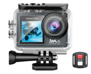 Caméra de sport d'action sous-marine de haute qualité Objectif grand angle 170 degrés étanche <span class=keywords><strong>4K</strong></span> <span class=keywords><strong>60fps</strong></span> 5k Caméra vidéo d'action Wifi - Product Image 1