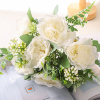 Paquet de pivoine en soie de fleur de pivoine artificielle pour la décoration de table à la maison arrangement de mariage