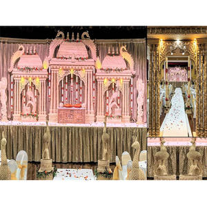 Mandap Tradicional Manavarai con Diseño de Pavo Real para Bodas, Mandap de Pavo Real para Bodas del Sur de la India, Mandap Manvarai para Bodas del Sur, Reino Unido - Product Image 1