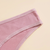 Culotte string côtelée en coton taille basse sexy Oeko-Tex pour femmes et jeunes filles – Vente en gros Usine Green Envoy