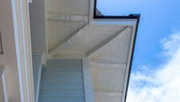Plafond moderne en bois décoratif poids léger PVC soffite panneau Vox panneaux de plafond extérieurs pour la nouvelle décoration de toit de maison