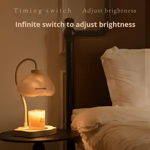 EMMA <span class=keywords><strong>MOLLY</strong></span> Lampe Chauffe-Cire Créative Moderne, Veilleuse en Verre pour Aromathérapie, Idéal Cadeau de Mariage, Meilleur Choix - Product Image 3