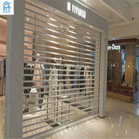 Portes accordéon intelligentes transparentes en polycarbonate pour portes de garage en gros du Guangdong, portes à enroulement