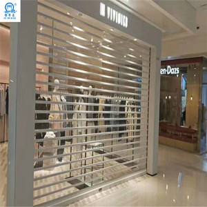 Portes accordéon intelligentes transparentes en polycarbonate pour portes de garage en gros du Guangdong, portes à enroulement - Product Image 6