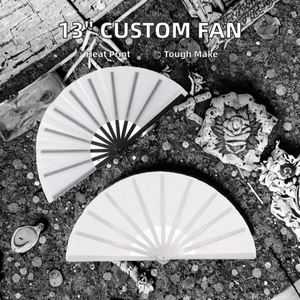 Clack 13 Inch Polyester Hand Fan Blanks Customized Logo for Sublimation Promotional & Business Welcome <b>Gifts</b> - Product Image 2