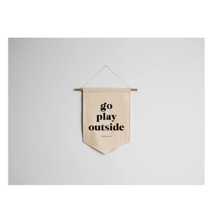 لافتة قماش تسليم سريع رقم MOQ داخلي كامل اللون الزخرفية الرقمية الإعلان مخصص شنقا مثلث قماش القطن راية - Product Image 2