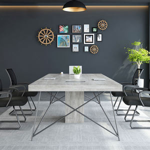 Ensemble table de réunion en bois MFC moderne pour 6/8/10/12 personnes table de conférence pour le bureau - Product Image 3