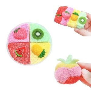 Kit de slime cristallin neigeux quatre couleurs, 12 couleurs d'argile et de pâte à modeler, jouets pour enfants sur le thème de la licorne, non mélangeables - Product Image 4